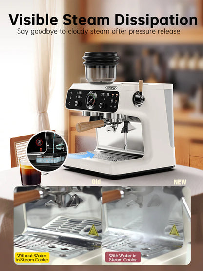 HiBREW H7B Espresso Machine with Grinder