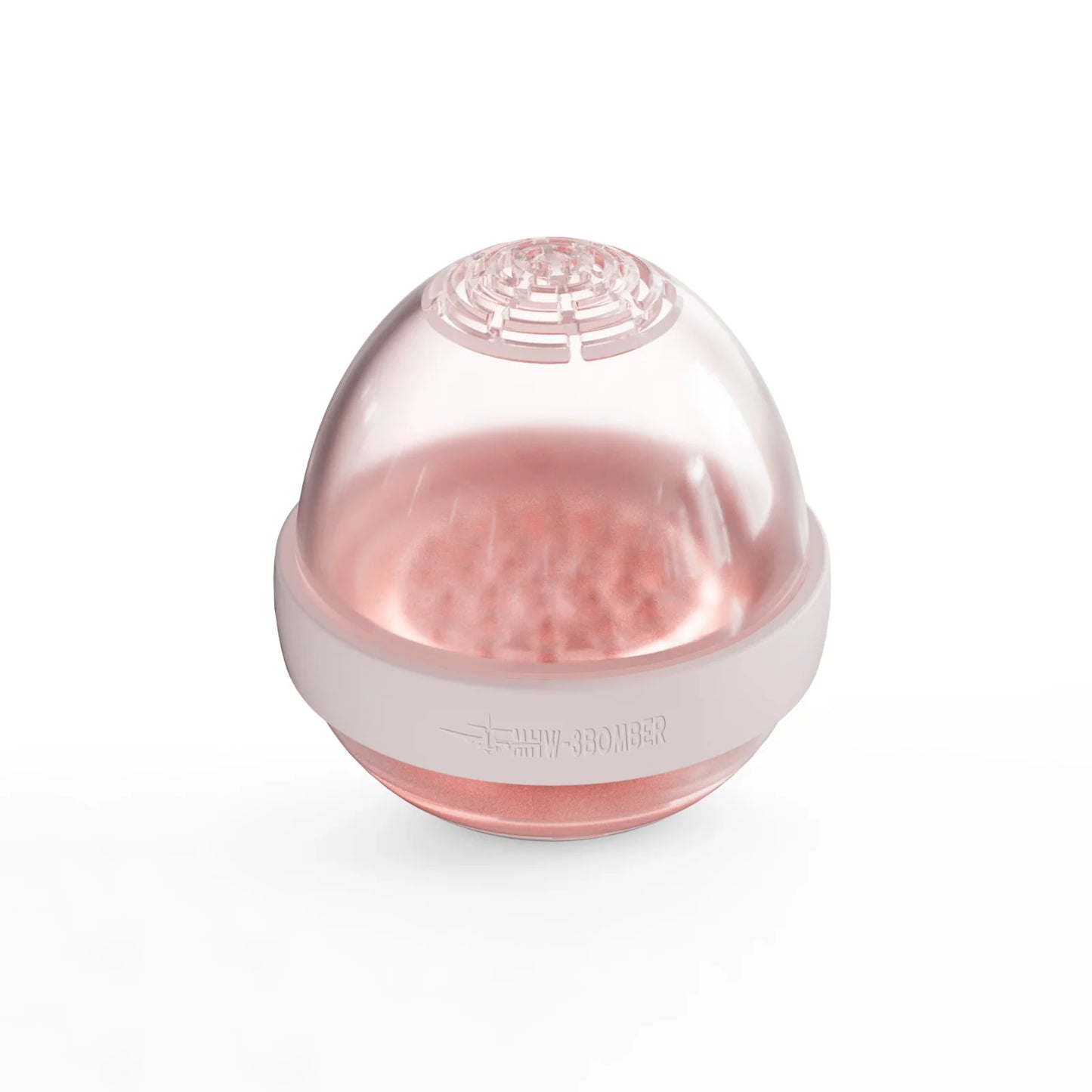 MHW-3BOMBER Eggonaut Dripper in clear & pink. Portable coffee pour over kit with flow splitter. Compact and stylish.