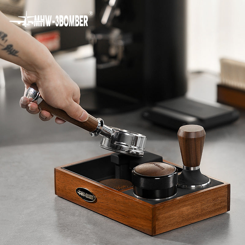 MHW-3BOMBER Espresso Tamping Station Coffee Portafilter Holder