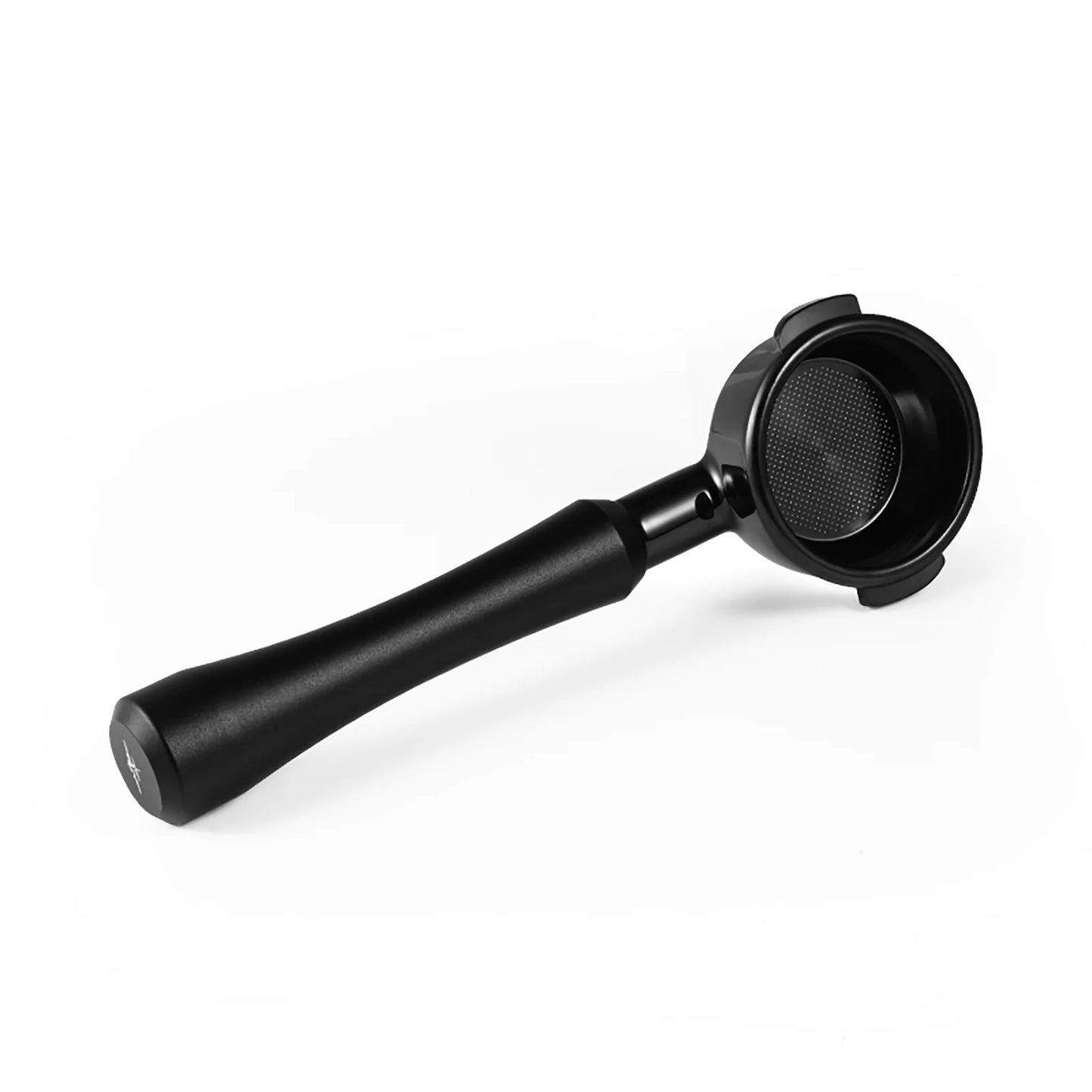 MHW-3BOMBER black bottomless portafilter. Espresso coffee maker accessory. 