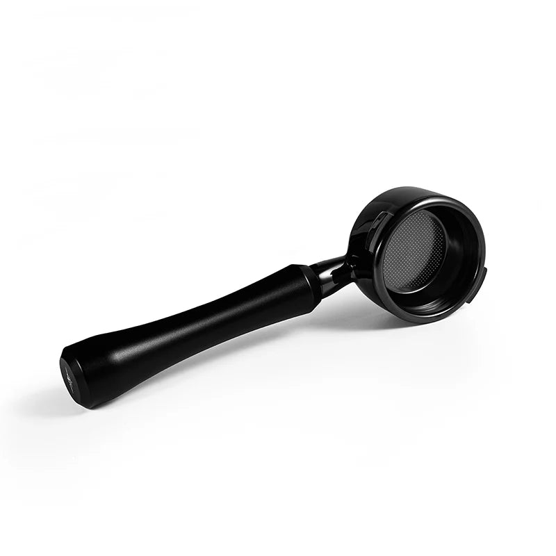 MHW-3BOMBER Astra bottomless portafilter, black. Espresso machine part.