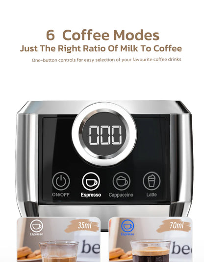 HiBREW H13A 20 Bar Espresso Coffee Machine With Milk Frother