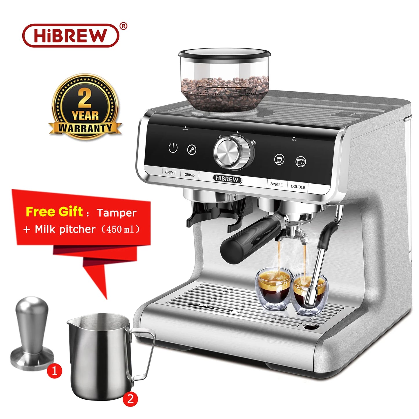 [Pre-order] H7 Barista Pro 20Bar All in One Machine