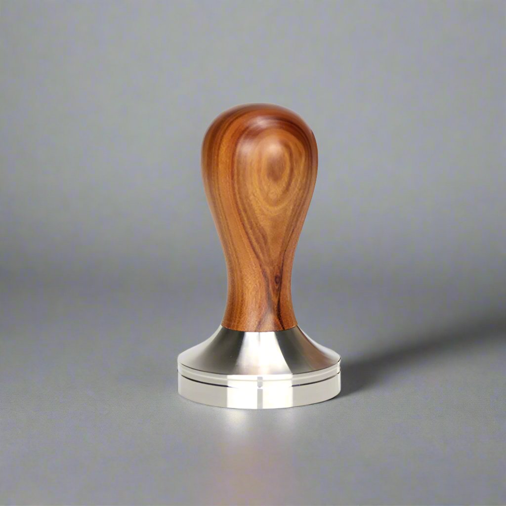 Steel Tamper with Wooden Handle