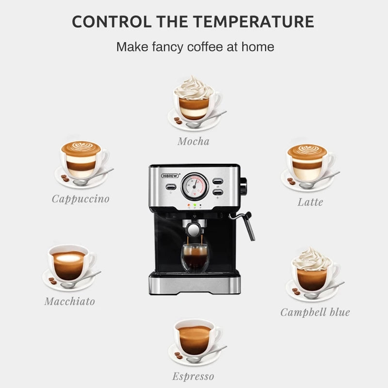 HiBREW H5 20 Bar Espresso Coffee Machine