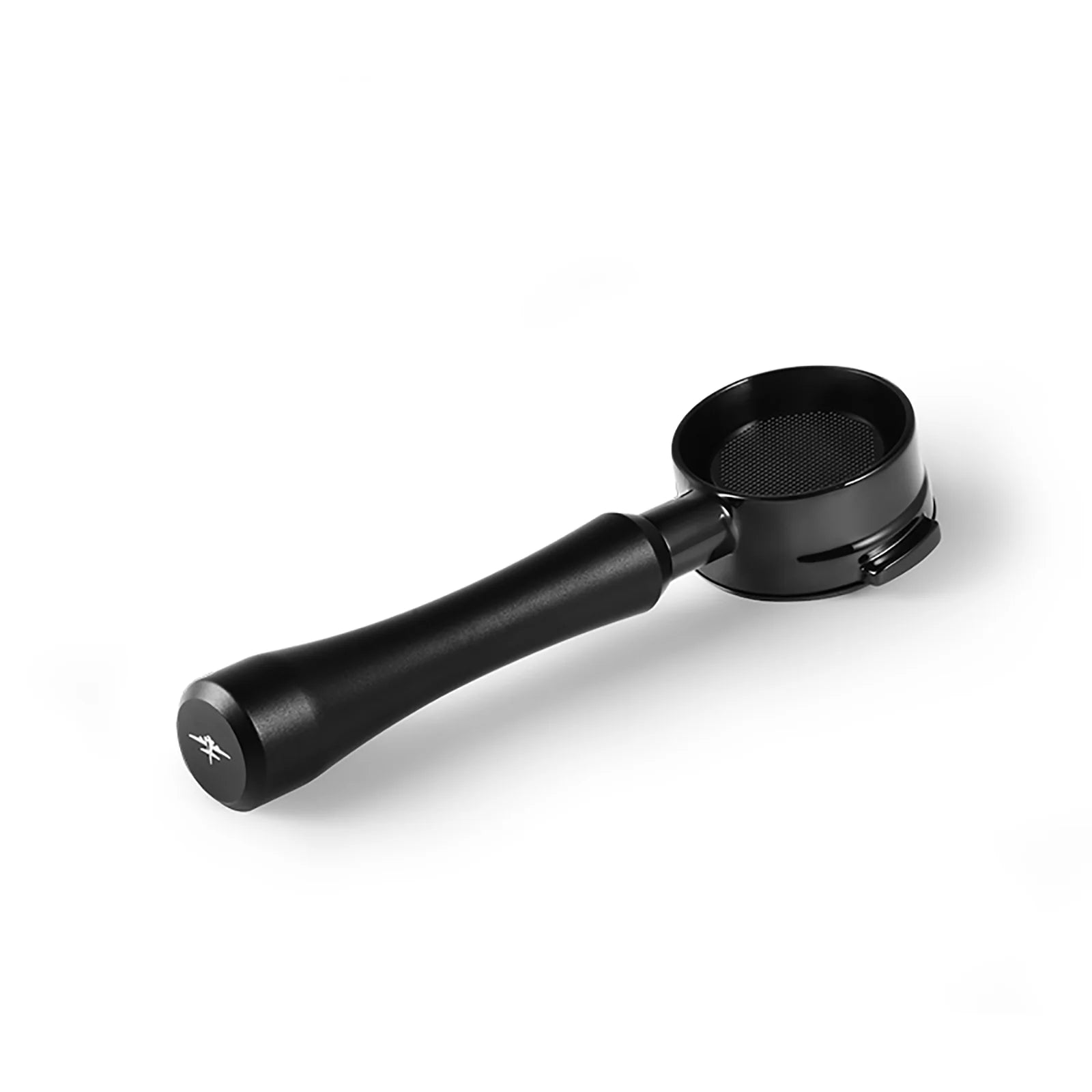 MHW-3BOMBER bottomless portafilter, black metal, Astra Collection. Espresso coffee tool.