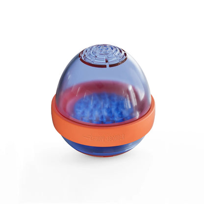 MHW-3BOMBER Eggonaut Dripper: Clear & orange portable coffee dripper. Features 3 brewing modes. Compact design.
