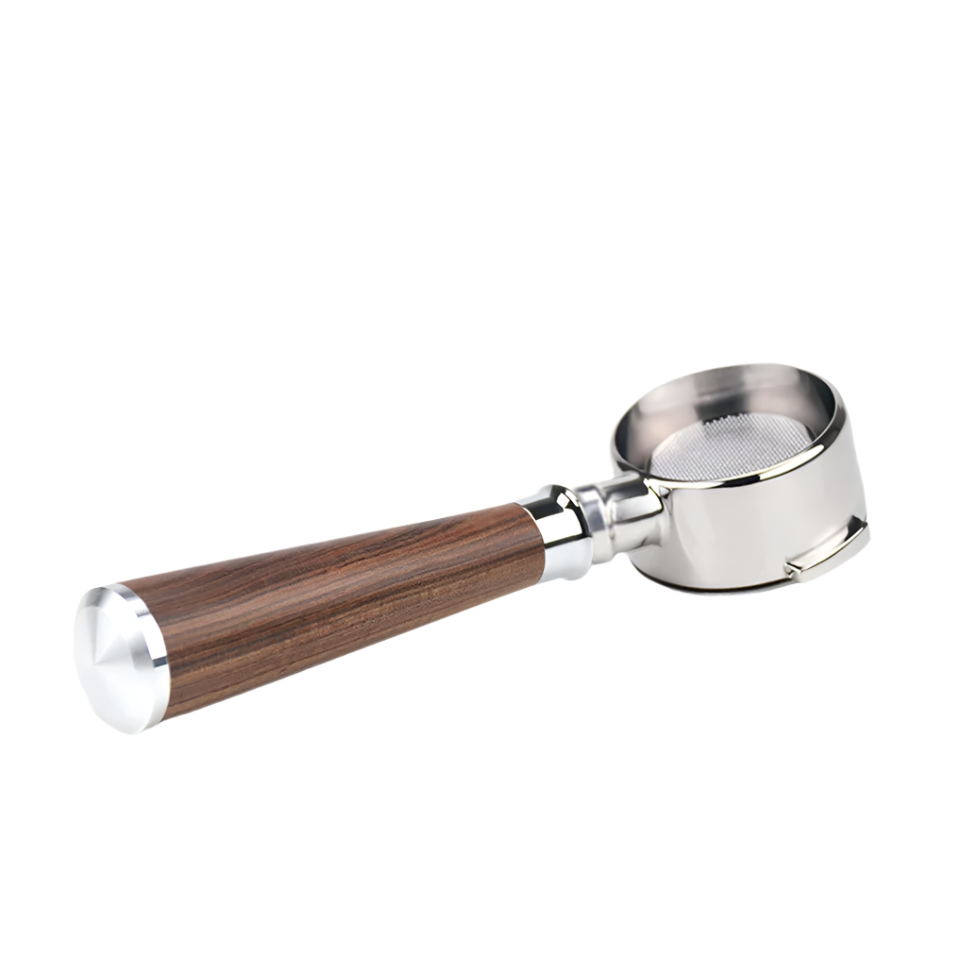 Bottomless Portafilter with Wooden Handle